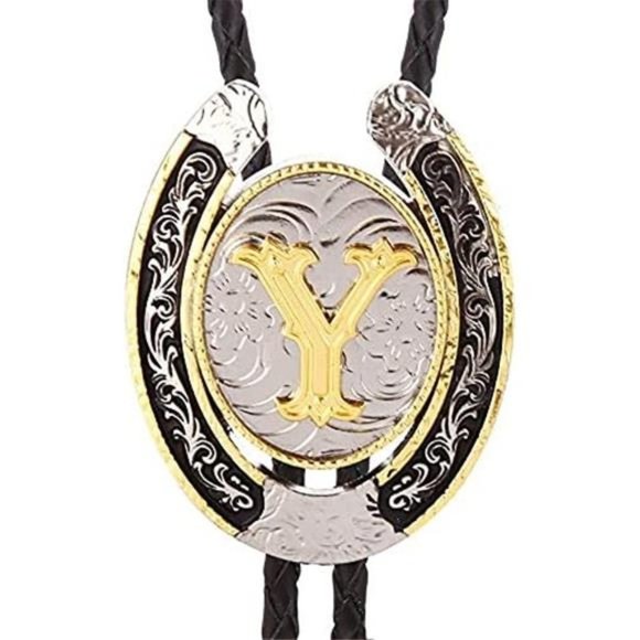 Other - Bolo Tie for Men Golden Initial Y
